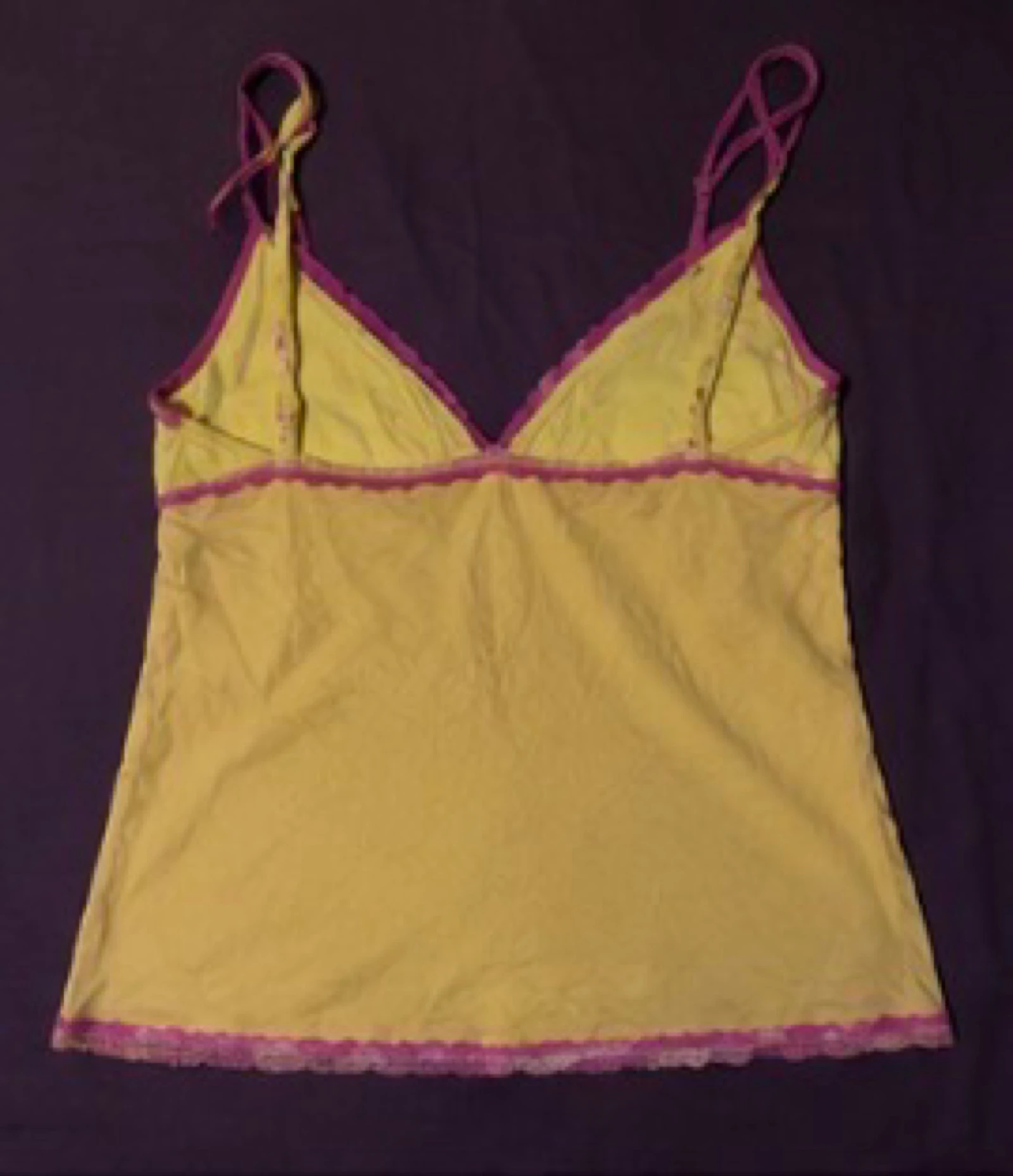 Conjunto de noche amarillo con motivo de piña T38/40 camisola y short de verano – photo 3